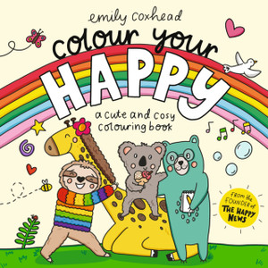 Colour Your Happy: Relax with this calming colouring book – the perfect gift for all ages, featuring cute animal friends and cosy scenes
