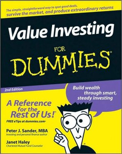 Value Investing For Dummies by Peter J. Sander (Author) Value Investing For Dummies by Peter J. Sander (Author)