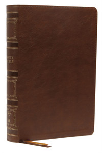 Nkjv, Single-Column Wide-Margin Reference Bible, Leathersoft, Brown, Red Letter, Comfort Print: Holy Bible, New King James Version Nkjv, Single-Column Wide-Margin Reference Bible, Leathersoft, Brown, Red Letter, Comfort Print: Holy Bible, New King James Version