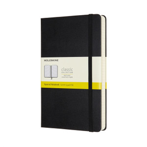 Moleskine Expanded Large Squared Hardcover Notebook: Black Moleskine Expanded Large Squared Hardcover Notebook: Black