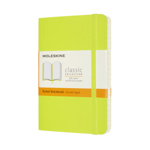 Moleskine Pocket Ruled Softcover Notebook: Lemon Green Moleskine Pocket Ruled Softcover Notebook: Lemon Green