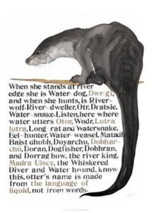 Jackie Morris The Names Of The Otter Poster Jackie Morris The Names Of The Otter Poster