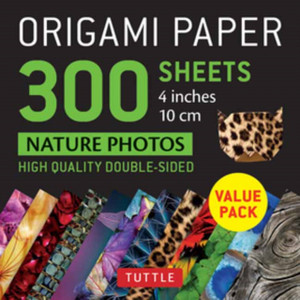 Origami Paper 300 Sheets Nature Photo Patterns 4" (10 Cm): Tuttle Origami Paper: Double-Sided Origami Sheets Printed With 12 Different Designs