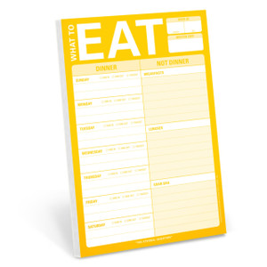 Knock Knock What to Eat Pad (Yellow)