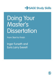 Doing Your Master'S Dissertation: From Start To Finish