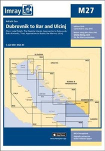 Imray Chart M27: Dubrovnik To Bar And Ulcinj Imray Chart M27: Dubrovnik To Bar And Ulcinj