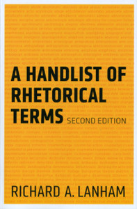 A Handlist Of Rhetorical Terms