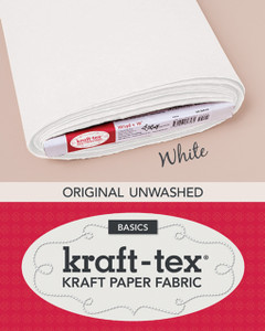 kraft-tex™ Basics Bolt, White: Kraft Paper Fabric