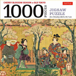 Cherry Blossom Season In Old Tokyo- 1000 Piece Jigsaw Puzzle: Woodblock Print By Utagawa Kunisada (Finished Size 24 In X 18 In) Cherry Blossom Season In Old Tokyo- 1000 Piece Jigsaw Puzzle: Woodblock Print By Utagawa Kunisada (Finished Size 24 In X 18 In)