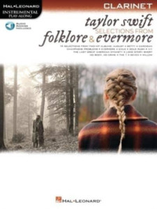 Taylor Swift - Selections From Folklore & Evermore: Clarinet Play-Along Book With Online Audio