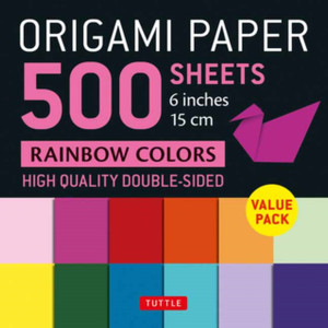 Origami Paper 500 Sheets Rainbow Colors 6" (15 Cm): Tuttle Origami Paper: Double-Sided Origami Sheets Printed With 12 Color Combinations (Instructions For 5 Projects Included) Origami Paper 500 Sheets Rainbow Colors 6" (15 Cm): Tuttle Origami Paper: Double-Sided Origami Sheets Printed With 12 Color Combinations (Instructions For 5 Projects Included)