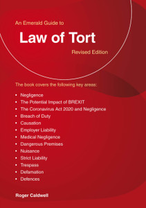 An Emerald Guide To Law Of Tort: Revised Edition 2020 An Emerald Guide To Law Of Tort: Revised Edition 2020