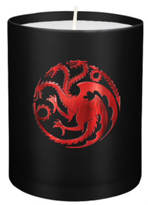 Game Of Thrones: House Targaryen Large Glass Candle Game Of Thrones: House Targaryen Large Glass Candle
