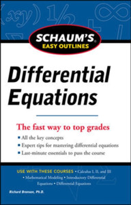 Schaum'S Easy Outline Of Differential Equations, Revised Edition