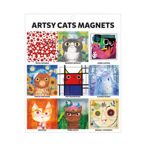 Artsy Cats Magnets Artsy Cats Magnets