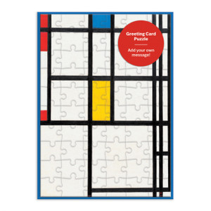 Moma Mondrian Greeting Card Puzzle Moma Mondrian Greeting Card Puzzle