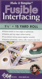 Make It Simpler® Fusible Interfacing: 1 1/2" x 15 Yard Roll