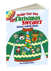 Design Your Own "Ugly" Christmas Sweater Sticker Activity Book
