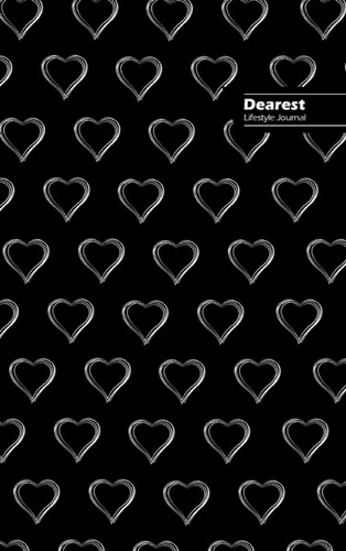 Dearest Lifestyle Journal, Write-In Notebook, Dotted Lines, Wide Ruled, Medium 6 X 9 Inch (A5) Hardcover (Black Iii)