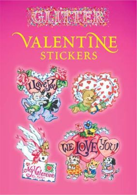 Glitter Valentine Stickers
