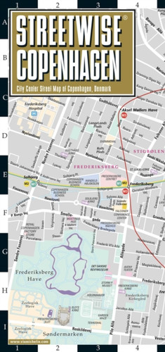 Streetwise Copenhagen Map - Laminated City Center Street Map of Copenhagen, Denmark: City Plan