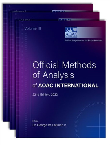 Official Methods of Analysis of AOAC INTERNATIONAL : 3-Volume Set