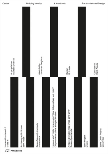 CARTHA – Building Identity: A Handbook for Architectural Design