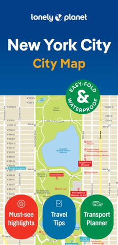 Lonely Planet New York City Map: Durable, Waterproof, Easy-Fold Planning Map with Attractions & Walking Tours