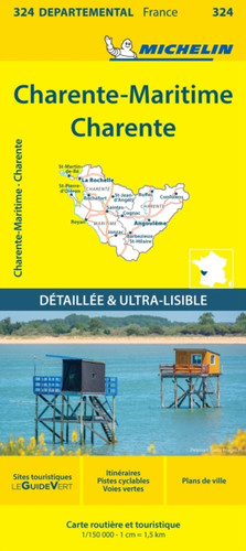 Charente-Maritime Charente - Michelin Local Map 324: Map
