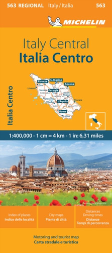 Italy Centre - Michelin Regional Map 563: Map