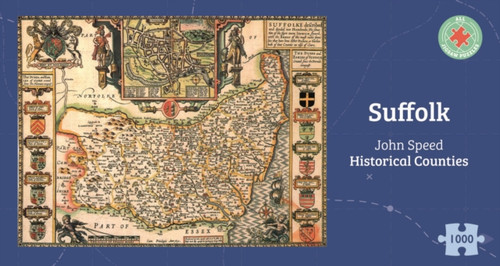 Suffolk Historical 1610 Map 1000 Piece Puzzle