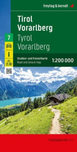 Tyrol - Voralberg Road and Leisure Map: 1:200,000 scale