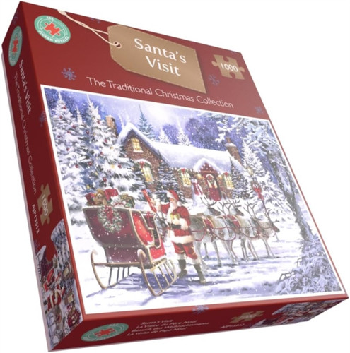Santa's Visit 1000 Piece Jigsaw Puzzle