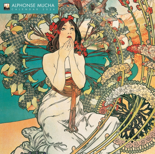 Alphonse Mucha Wall Calendar 2026 (Art Calendar)