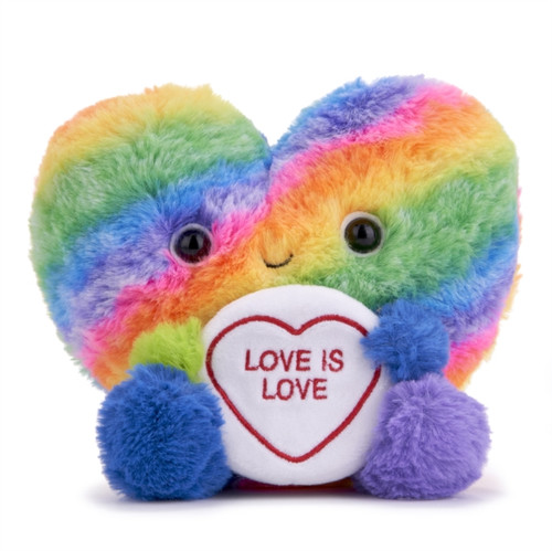 Love Hearts 7"Rainbow Heart Plush Gift