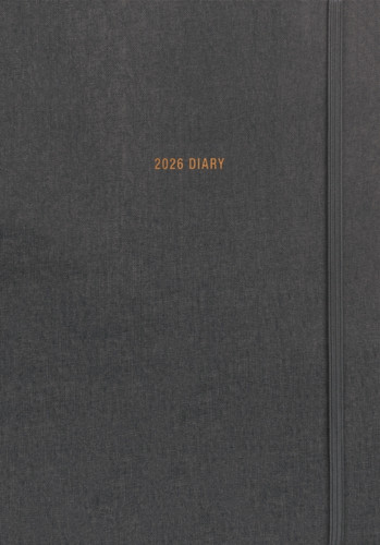 Charcoal A5 Diary 2026