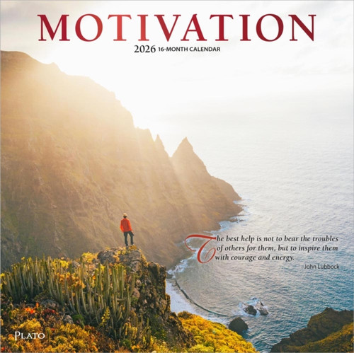 Motivation 2026 Square Plato Foil Calendar