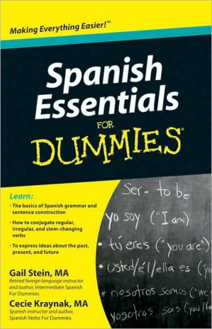 Spanish Essentials For Dummies by Gail Stein (Author)