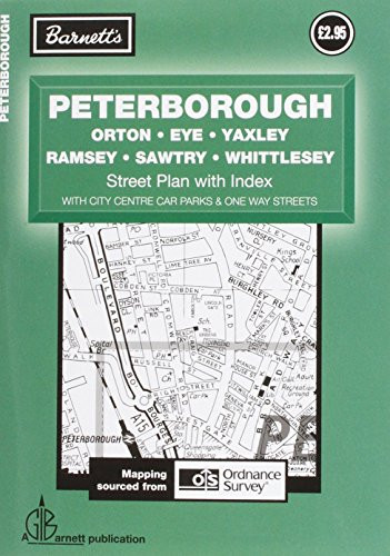 Peterborough Street Plan by G. I. Barnett & Son Ltd (Author)