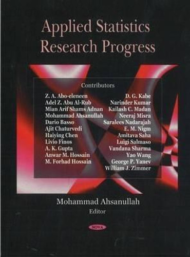 Applied Statistics Research Progress by Mohammad Ahsanullah (Edited By)