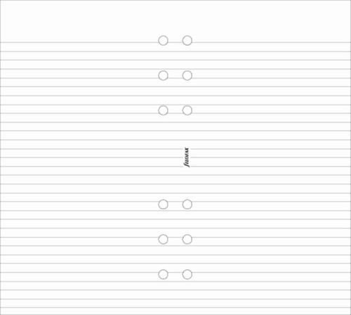 Filofax Personal White Ruled Notepaper Refill Filofax Personal White Ruled Notepaper Refill
