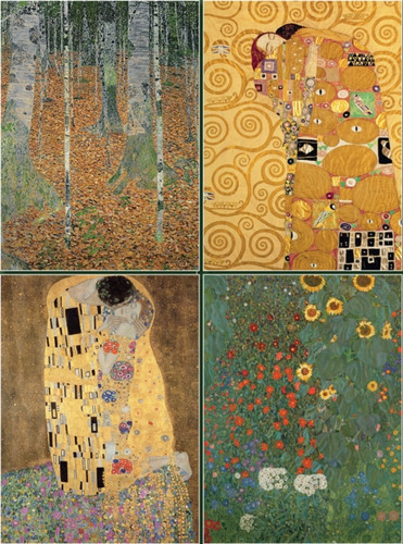 Set Of Four Magnetic Notepads: Klimt: A Collection Of Handy Notepads With Easy Magnetic Fastening, Contained Within A Decorative Box Set Of Four Magnetic Notepads: Klimt: A Collection Of Handy Notepads With Easy Magnetic Fastening, Contained Within A Decorative Box