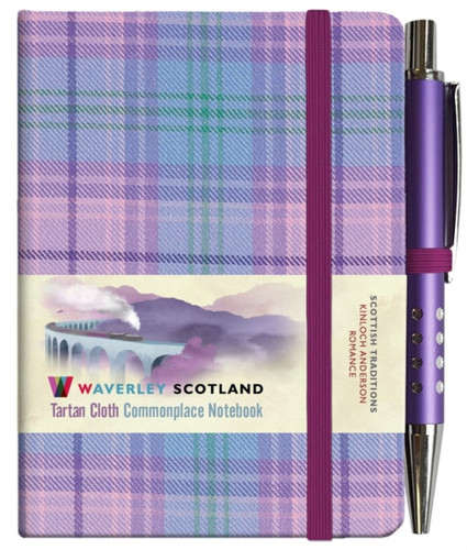 Waverley S.T. (S): Romance Mini With Pen Pocket Genuine Tartan Cloth Commonplace Notebook