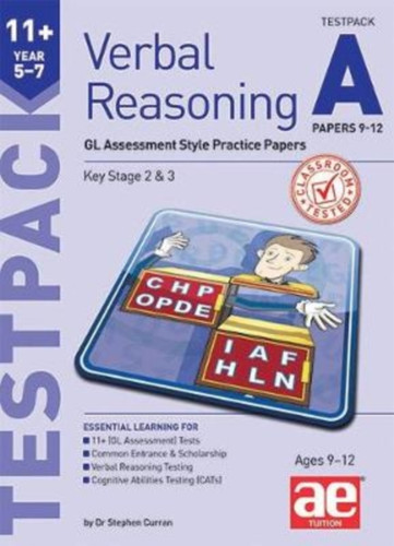 11+ Verbal Reasoning Year 5-7 GL & Other Styles Testpack A Papers 9-12: GL Assessment Style Practice Papers