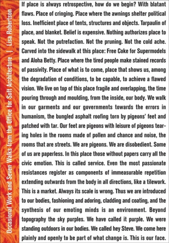 Occasional Work And Seven Walks From The Office For Soft Architecture: Third Edition