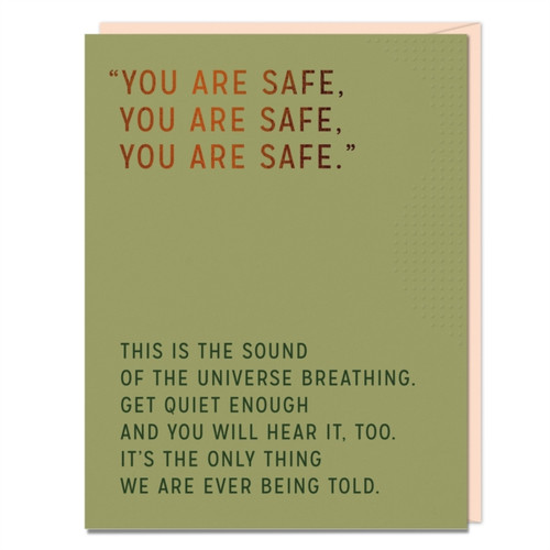Elizabeth Gilbert You Are Safe Card (Pack Of 6)
