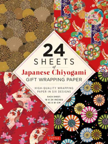 Chiyogami Patterns Gift Wrapping Paper - 24 Sheets: 18 X 24" (45 X 61 Cm) Wrapping Paper