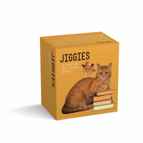 Cat Reader Jiggie: Die-Cut 81-Piece Jigsaw Puzzle