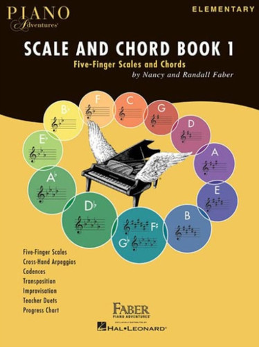 Piano Adventures Scale And Chord Book 1: Five-Finger Scales And Chords