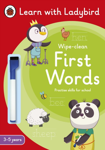 First Words: A Learn With Ladybird Wipe-Clean Activity Book 3-5 Years: Ideal For Home Learning (Eyfs)